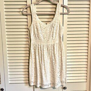 Wet Seal Lace Dress * Summer Parties Perf! * Sz Smll * Ivory * Fully Lined * New